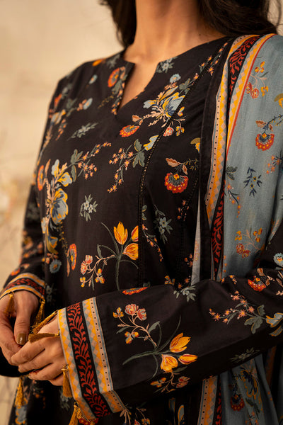 Zellbury | Unstitched 2 Piece Lawn | Shirt Dupatta - 0007 -  Zellbury Women Essential Unstitched - Original Designer Dress - House of Maryam