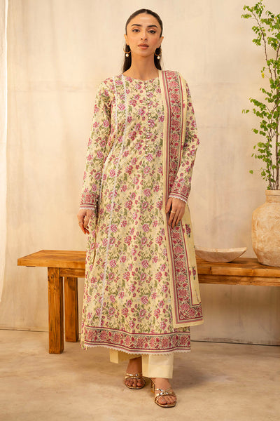 Zellbury | Unstitched 2 Piece Lawn | Shirt Dupatta - 0009 -  Zellbury Women Essential Unstitched - Original Designer Dress - House of Maryam