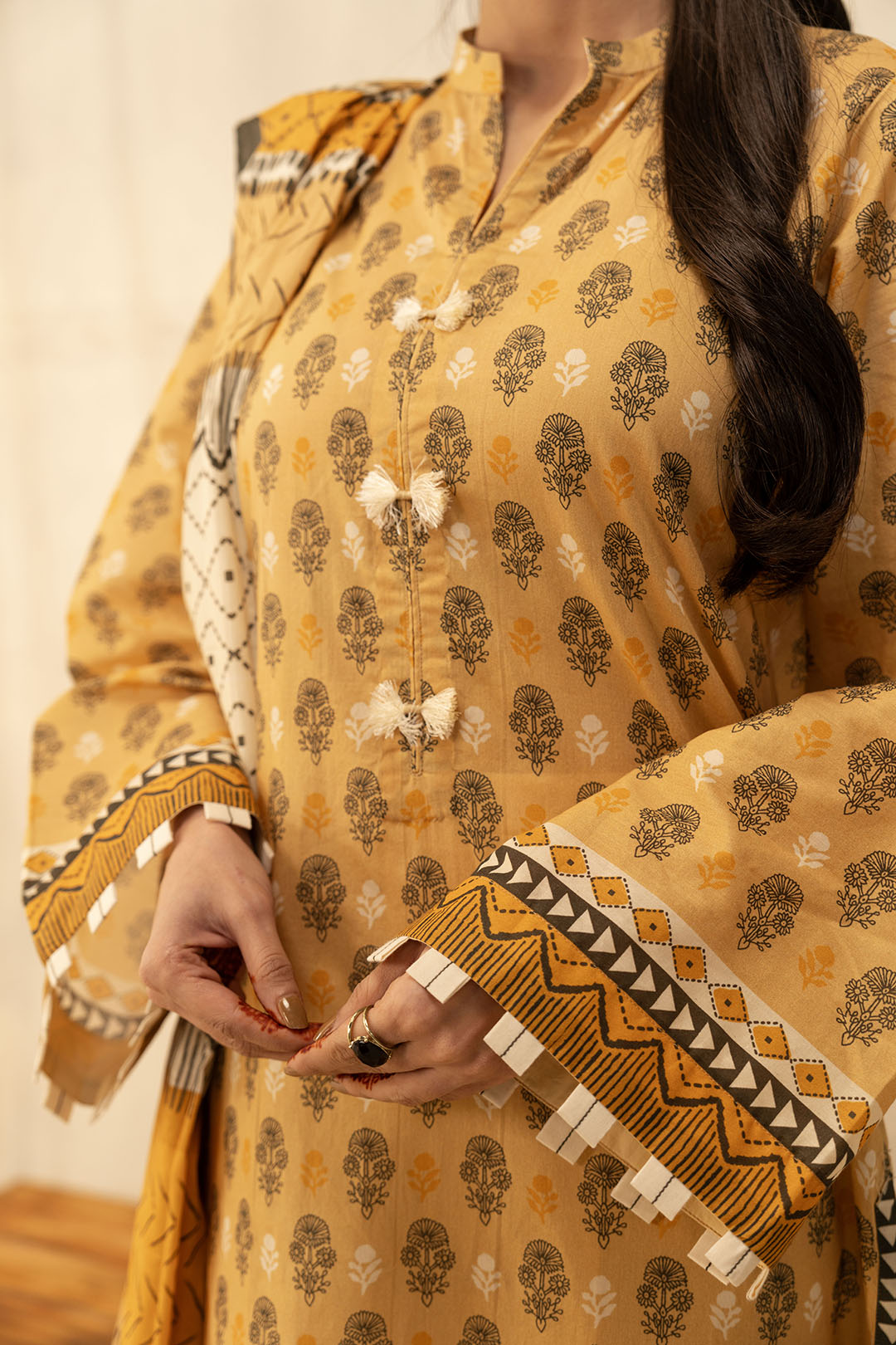 Zellbury | Unstitched 2 Piece Lawn | Shirt Dupatta - 0010 -  Zellbury Women Essential Unstitched - Original Designer Dress - House of Maryam