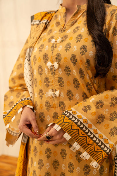 Zellbury | Unstitched 2 Piece Lawn | Shirt Dupatta - 0010 -  Zellbury Women Essential Unstitched - Original Designer Dress - House of Maryam