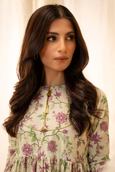 Zellbury | Unstitched 2 Piece Lawn | Shirt Shalwar - 0012 -  Zellbury Women Essential Unstitched - Original Designer Dress - House of Maryam