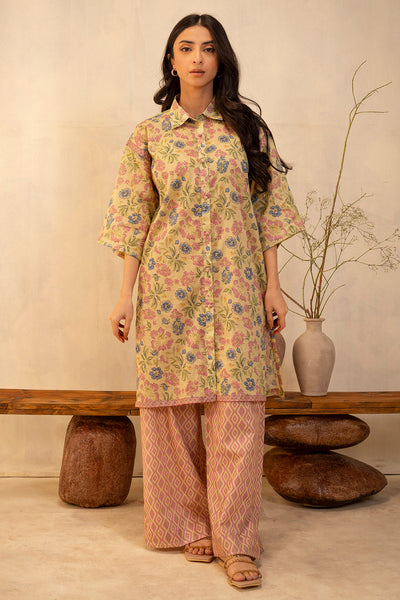 Zellbury | Unstitched 2 Piece Lawn | Shirt Shalwar - 0013 -  Zellbury Women Essential Unstitched - Original Designer Dress - House of Maryam