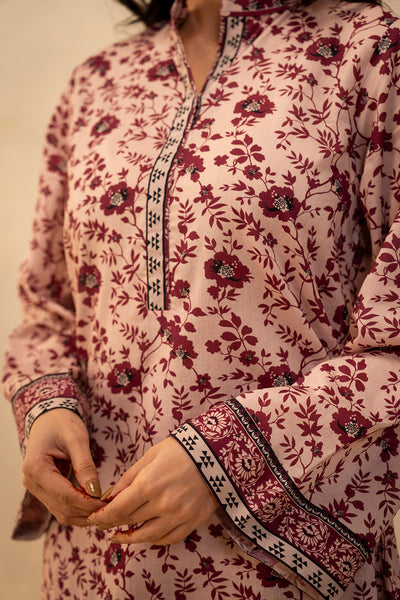 Zellbury | Unstitched 2 Piece Lawn | Shirt Shalwar - 0015 -  Zellbury Women Essential Unstitched - Original Designer Dress - House of Maryam