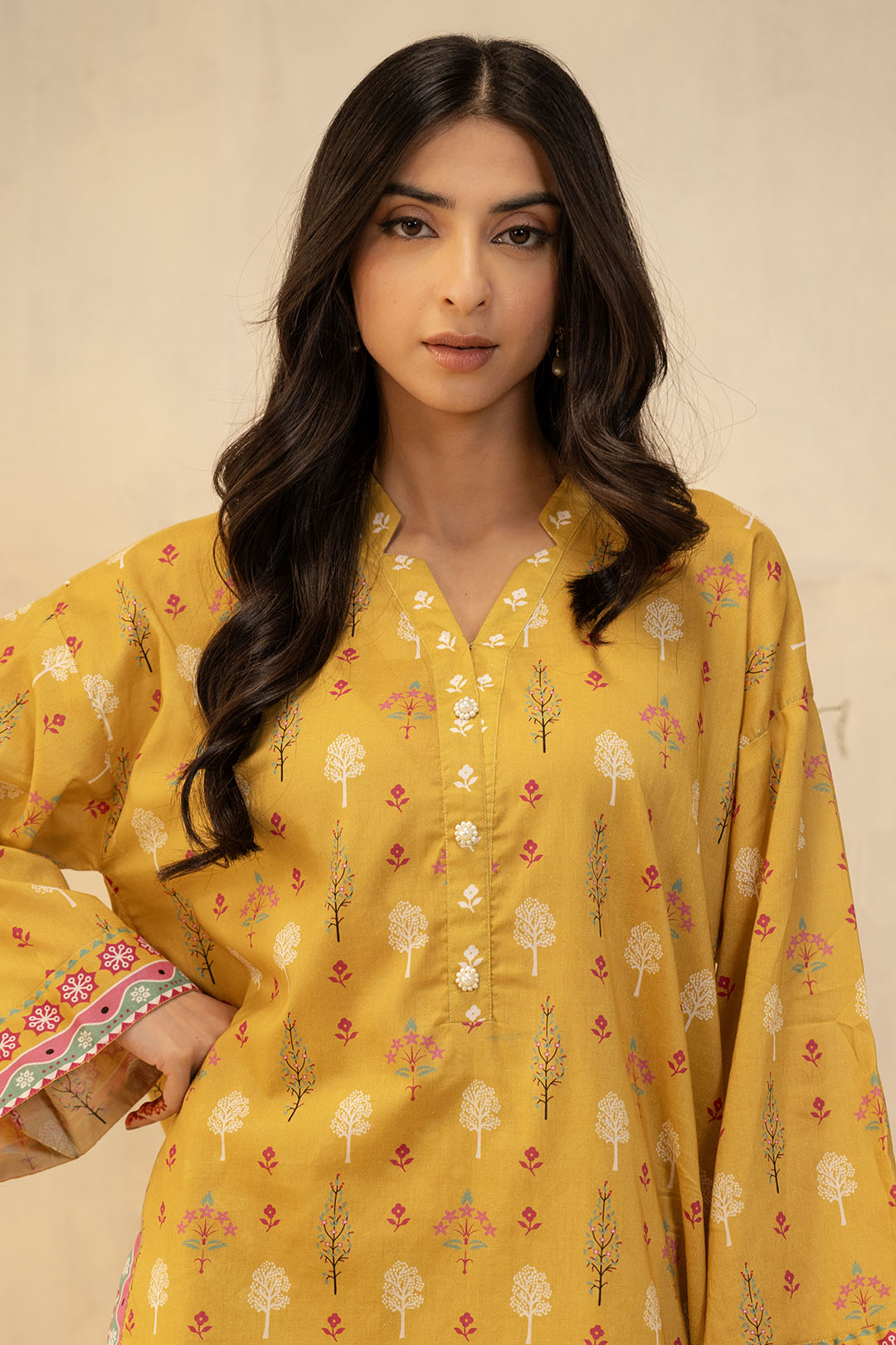 Zellbury | Unstitched 2 Piece Lawn | Shirt Shalwar - 0019 -  Zellbury Women Essential Unstitched - Original Designer Dress - House of Maryam
