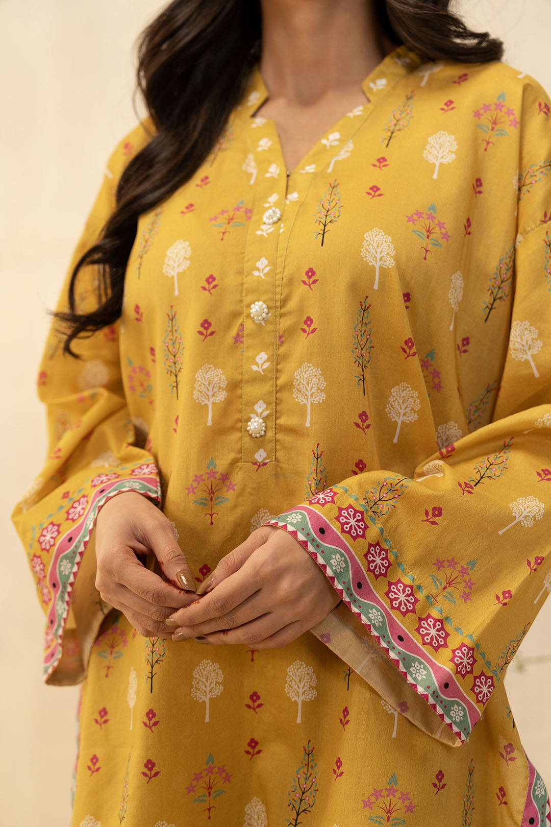 Zellbury | Unstitched 2 Piece Lawn | Shirt Shalwar - 0019 -  Zellbury Women Essential Unstitched - Original Designer Dress - House of Maryam