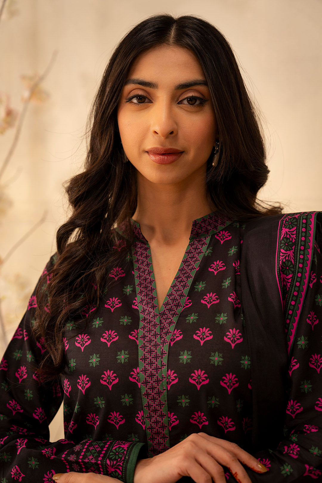 Zellbury | Unstitched 2 Piece Lawn | Shirt Dupatta - 0088 -  Zellbury Women Essential Unstitched - Original Designer Dress - House of Maryam