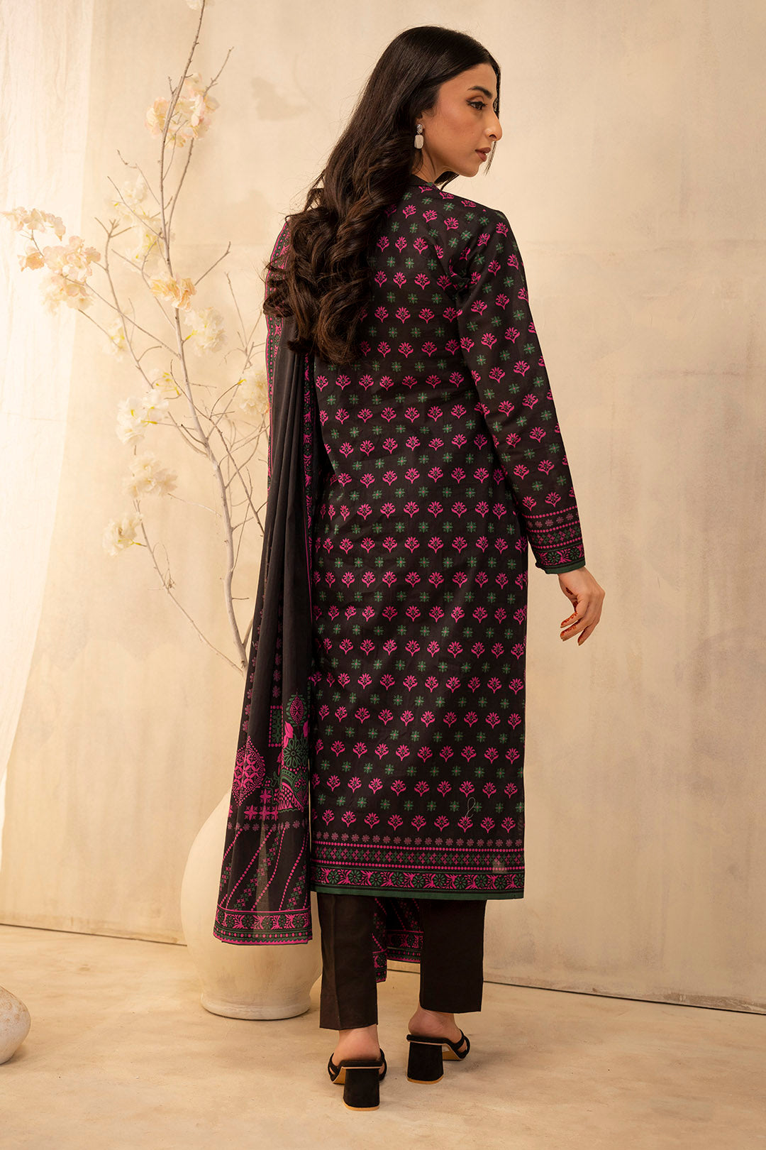 Zellbury | Unstitched 2 Piece Lawn | Shirt Dupatta - 0088 -  Zellbury Women Essential Unstitched - Original Designer Dress - House of Maryam