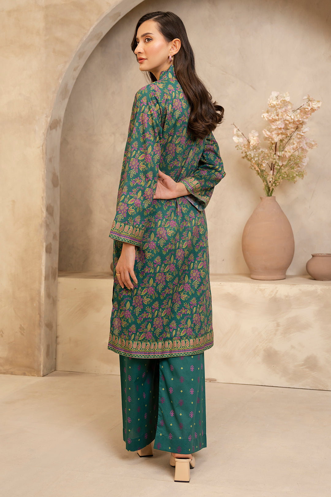 Zellbury | Unstitched 2 Piece Lawn | Shirt Shalwar - 0091