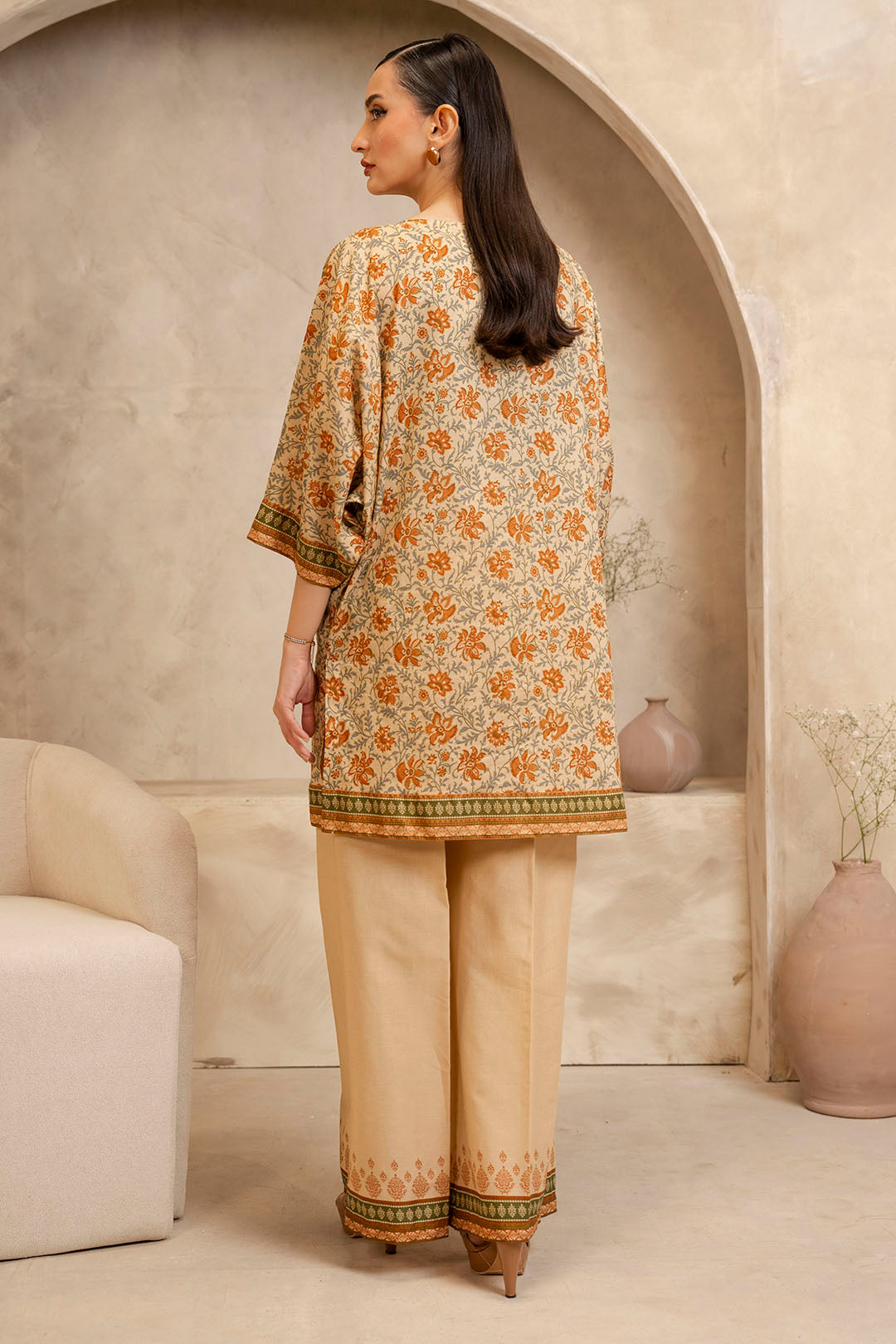Zellbury | Unstitched 2 Piece Lawn | Shirt Shalwar - 0097 -  Zellbury Women Essential Unstitched - Original Designer Dress - House of Maryam
