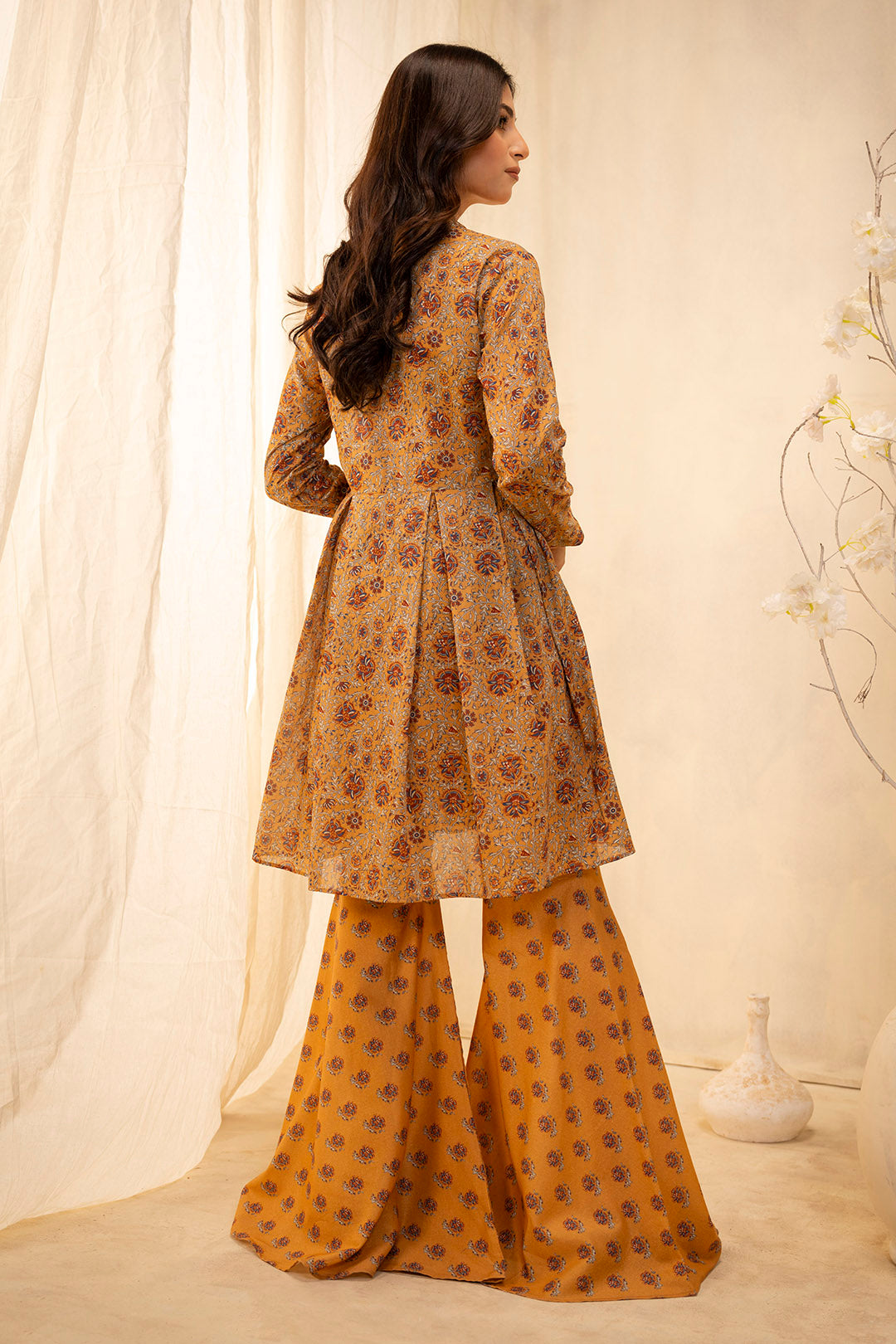 Zellbury | Unstitched 2 Piece Lawn | Shirt Shalwar - 0101 -  Zellbury Women Essential Unstitched - Original Designer Dress - House of Maryam