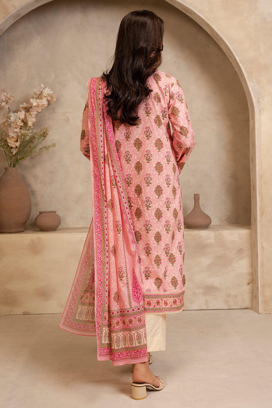 Zellbury | Unstitched 2 Piece Lawn | Shirt Dupatta - 0157 -  Zellbury Women Essential Unstitched - Original Designer Dress - House of Maryam