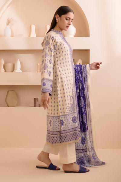 Zellbury | Unstitched 2 Piece Lawn | Shirt Dupatta - 0158 -  Zellbury Women Essential Unstitched - Original Designer Dress - House of Maryam
