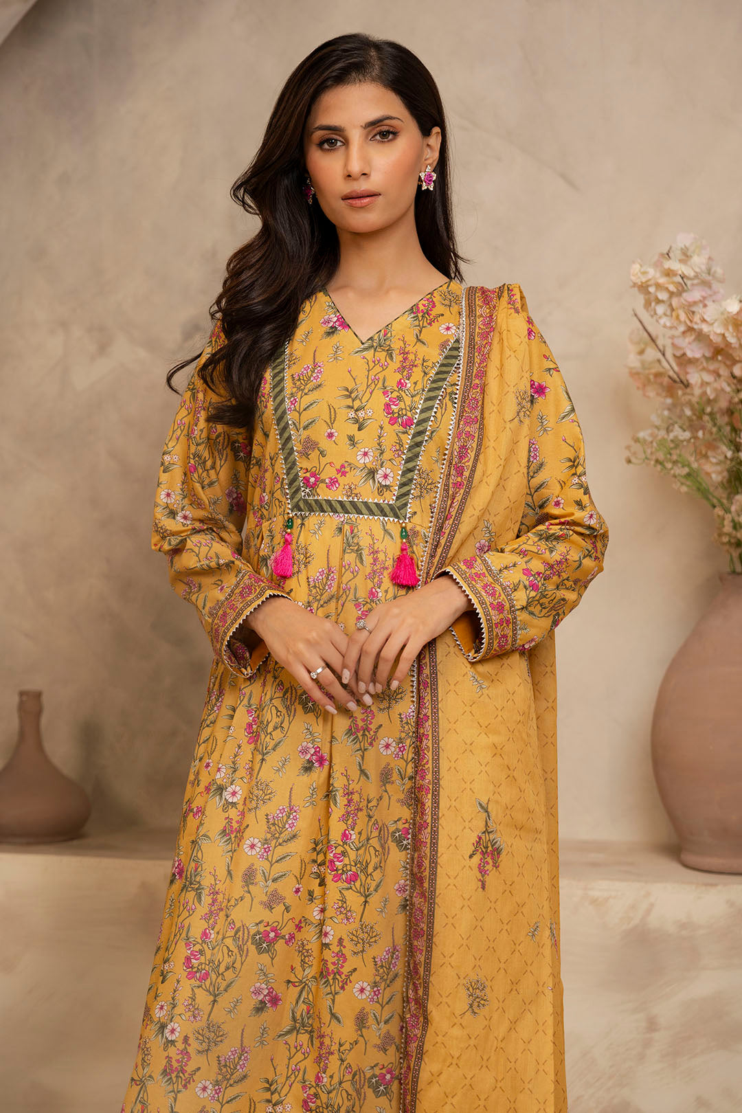 Zellbury | Unstitched 2 Piece Lawn | Shirt Dupatta - 0159