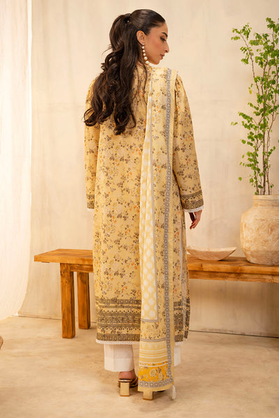 Zellbury | Unstitched 2 Piece Lawn | Shirt Dupatta - 0225 -  Zellbury Women Essential Unstitched - Original Designer Dress - House of Maryam