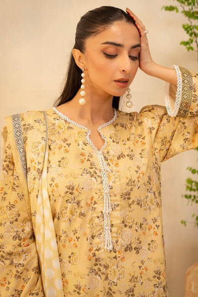 Zellbury | Unstitched 2 Piece Lawn | Shirt Dupatta - 0225 -  Zellbury Women Essential Unstitched - Original Designer Dress - House of Maryam