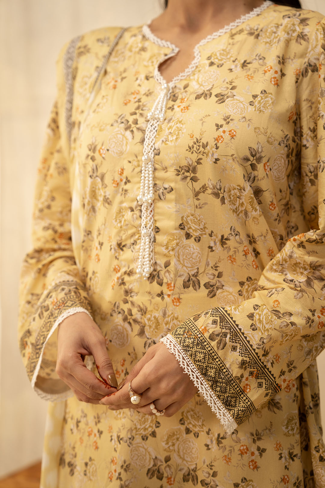 Zellbury | Unstitched 2 Piece Lawn | Shirt Dupatta - 0225 -  Zellbury Women Essential Unstitched - Original Designer Dress - House of Maryam