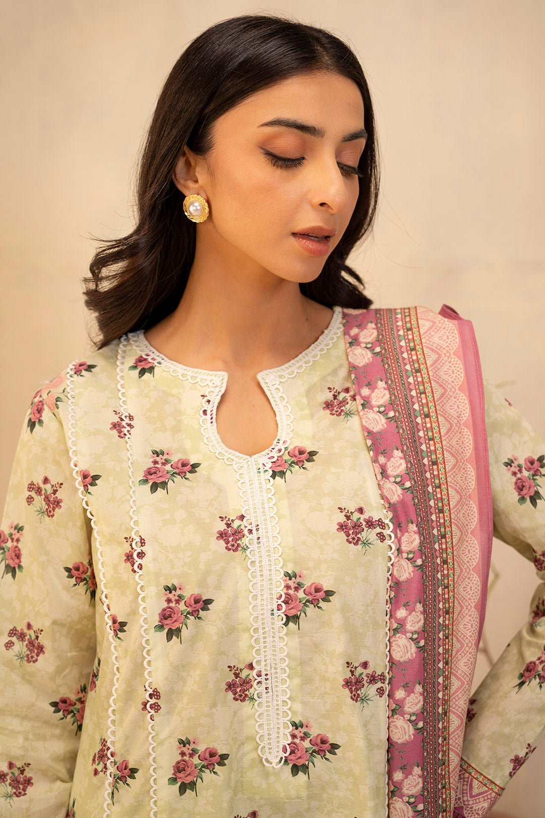 Zellbury | Unstitched 3 Piece Lawn | Shirt Shalwar Dupatta - 0039