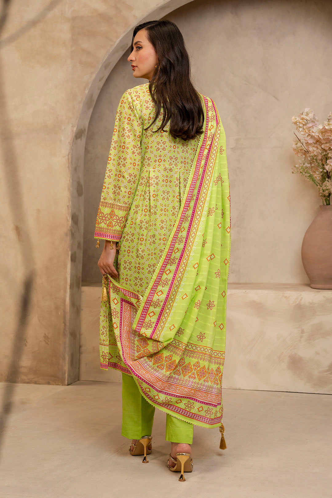 Zellbury | Unstitched 3 Piece Lawn | Shirt Shalwar Dupatta - 0121 -  Zellbury Women Essential Unstitched - Original Designer Dress - House of Maryam