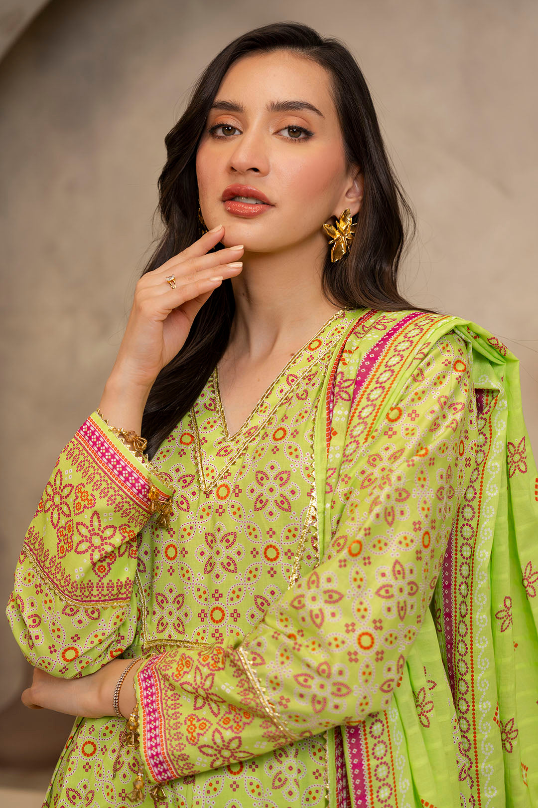 Zellbury | Unstitched 3 Piece Lawn | Shirt Shalwar Dupatta - 0121 -  Zellbury Women Essential Unstitched - Original Designer Dress - House of Maryam