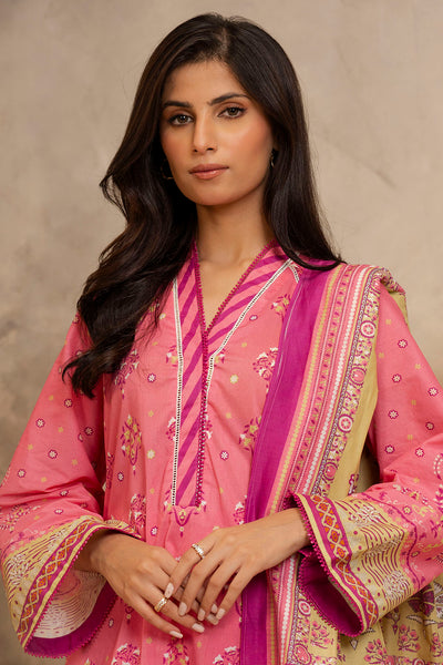 Zellbury | Unstitched 3 Piece Lawn | Shirt Shalwar Dupatta - 0122 -  Zellbury Women Essential Unstitched - Original Designer Dress - House of Maryam