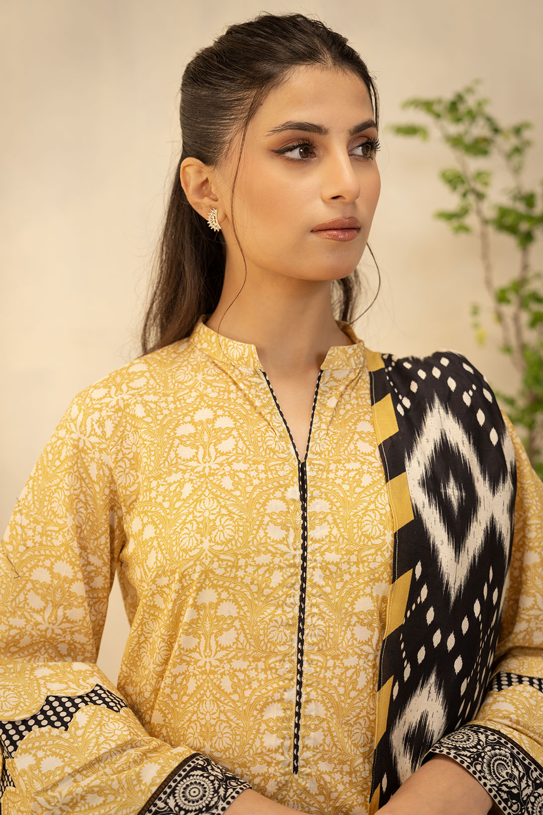Zellbury | Unstitched 3 Piece Lawn | Shirt Shalwar Dupatta - 0130 -  Zellbury Women Essential Unstitched - Original Designer Dress - House of Maryam