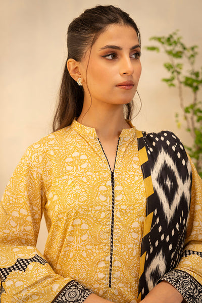 Zellbury | Unstitched 3 Piece Lawn | Shirt Shalwar Dupatta - 0130 -  Zellbury Women Essential Unstitched - Original Designer Dress - House of Maryam