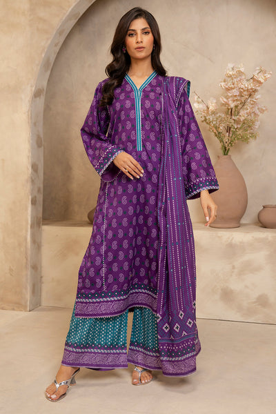 Zellbury | Unstitched 3 Piece Lawn | Shirt Shalwar Dupatta - 0265 -  Zellbury Women Essential Unstitched - Original Designer Dress - House of Maryam