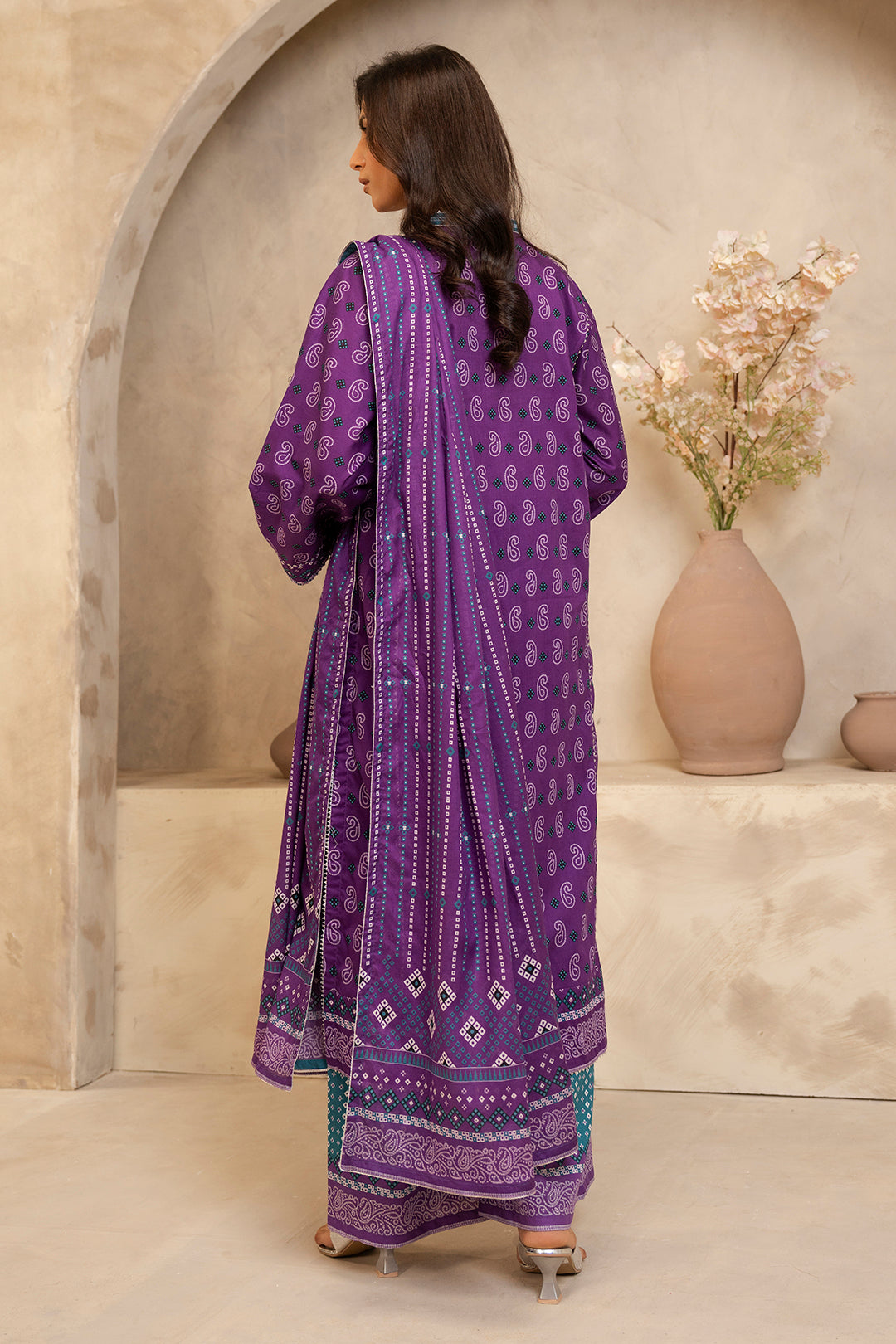 Zellbury | Unstitched 3 Piece Lawn | Shirt Shalwar Dupatta - 0265 -  Zellbury Women Essential Unstitched - Original Designer Dress - House of Maryam