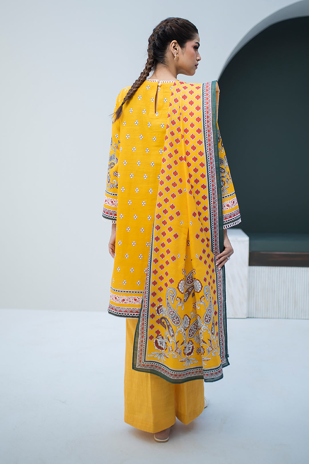Zellbury | Unstitched 3 Piece Khaddar | Embroidered Shirt Dupatta - 0799 -  Zellbury Women Essential Unstitched - Original Designer Dress - House of Maryam