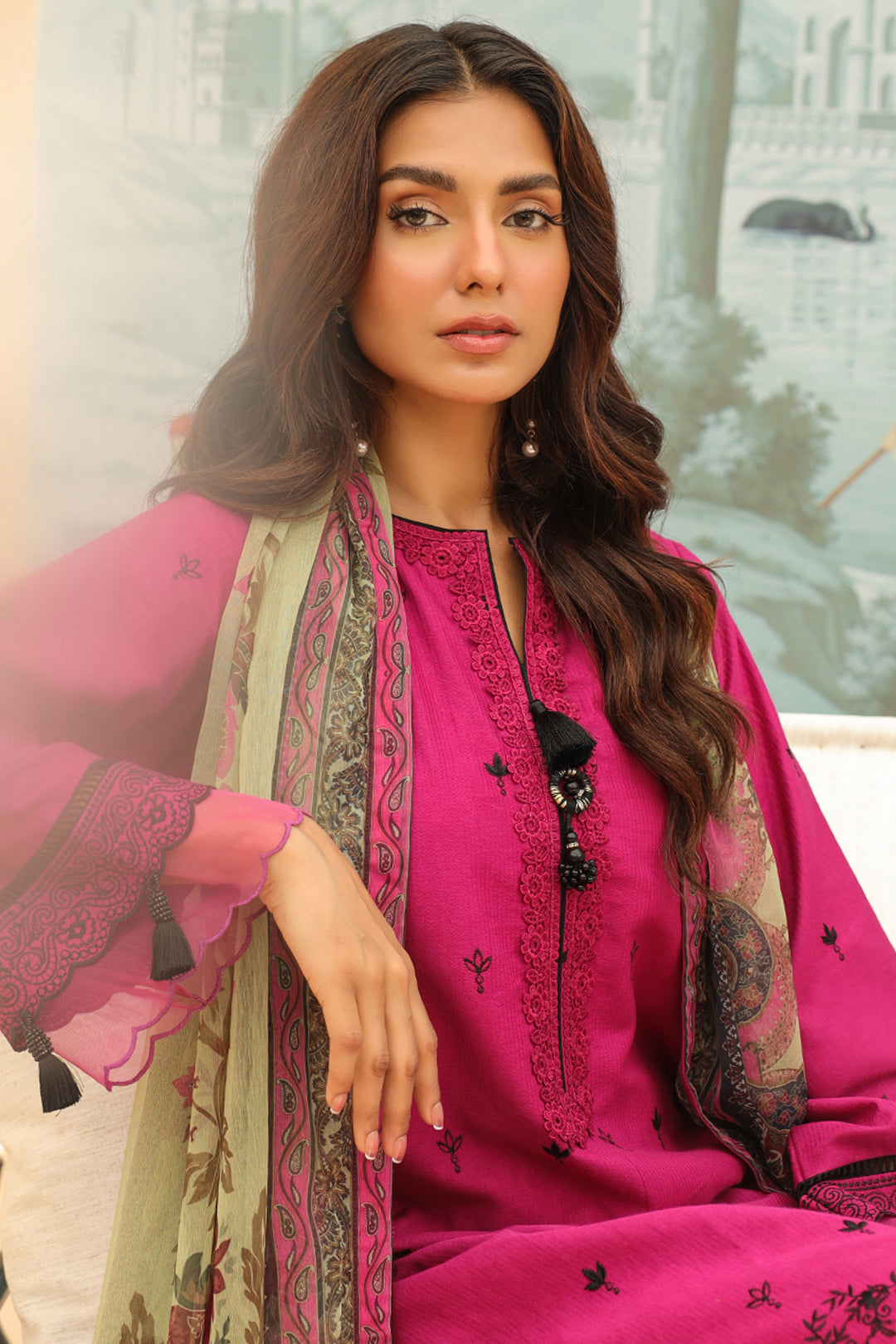 Zellbury | Unstitched 3 Piece Khaddar | Embroidered Shirt Shalwar Dupatta - 0772 -  Zellbury Women Signature Unstitched - Original Designer Dress - House of Maryam