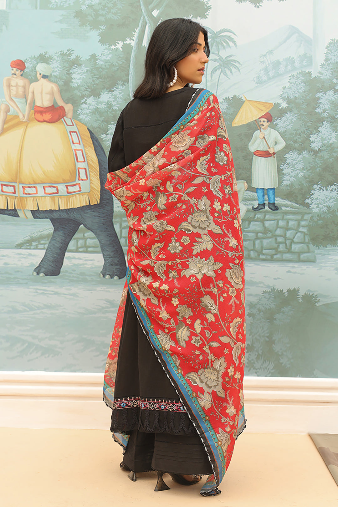 Zellbury | Unstitched 3 Piece Khaddar | Embroidered Shirt Shalwar Dupatta - 0776 -  Zellbury Women Signature Unstitched - Original Designer Dress - House of Maryam