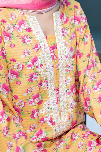 Zellbury | Unstitched 3 Piece Viscose | Embroidered Shirt Shalwar Dupatta - 0837 -  Zellbury Women Essential Unstitched - Original Designer Dress - House of Maryam