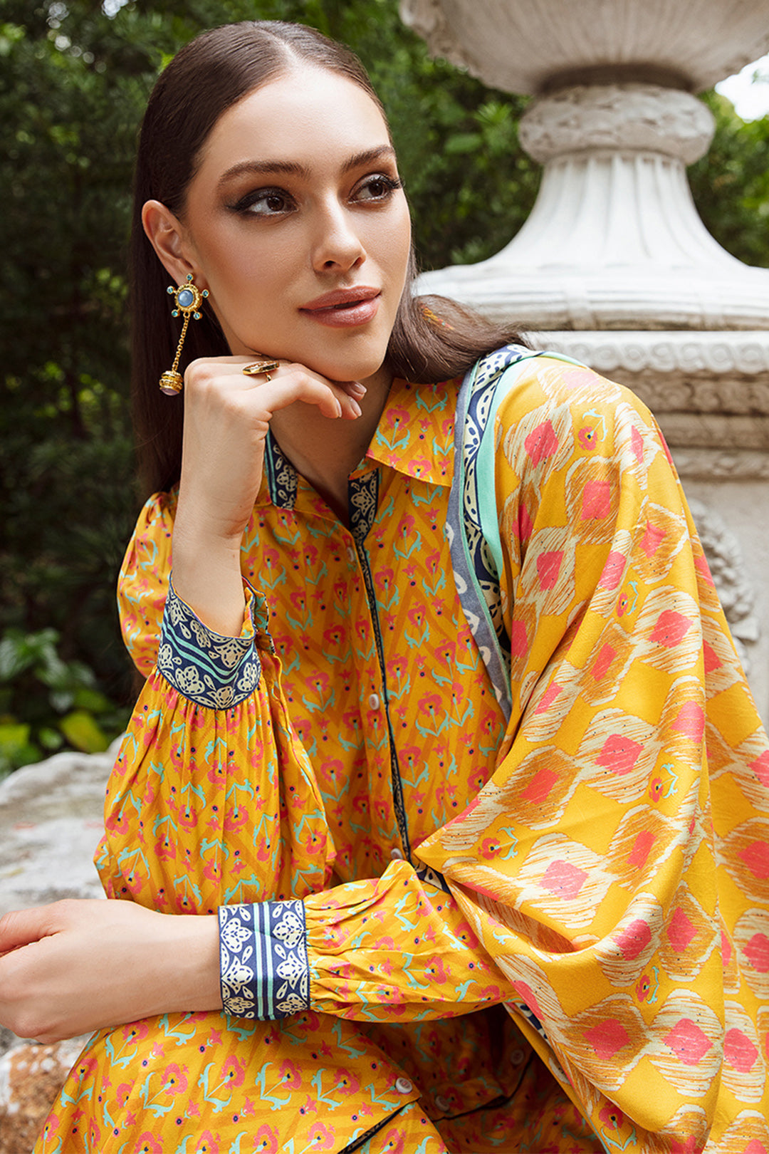 Zellbury | Unstitched 3 Piece Viscose | Shirt Shalwar Dupatta - 0742 -  Zellbury Women Essential Unstitched - Original Designer Dress - House of Maryam