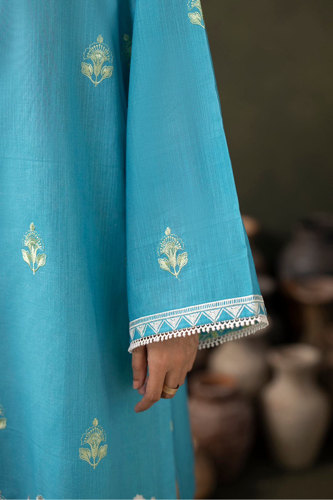 Zellbury | Unstitched 2 Piece Khaddar | Embroidered Shirt Shalwar - 0177 -  Zellbury Women Essential Unstitched - Original Designer Dress - House of Maryam