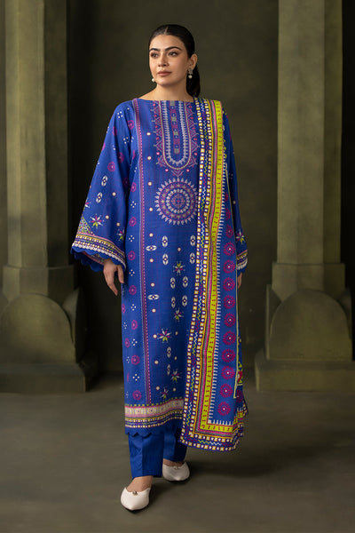Zellbury | Unstitched 2 Piece Khaddar | Embroidered Shirt Dupatta - 0180 -  Zellbury Women Essential Unstitched - Original Designer Dress - House of Maryam