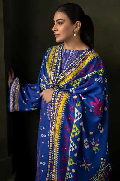 Zellbury | Unstitched 2 Piece Khaddar | Embroidered Shirt Dupatta - 0180 -  Zellbury Women Essential Unstitched - Original Designer Dress - House of Maryam
