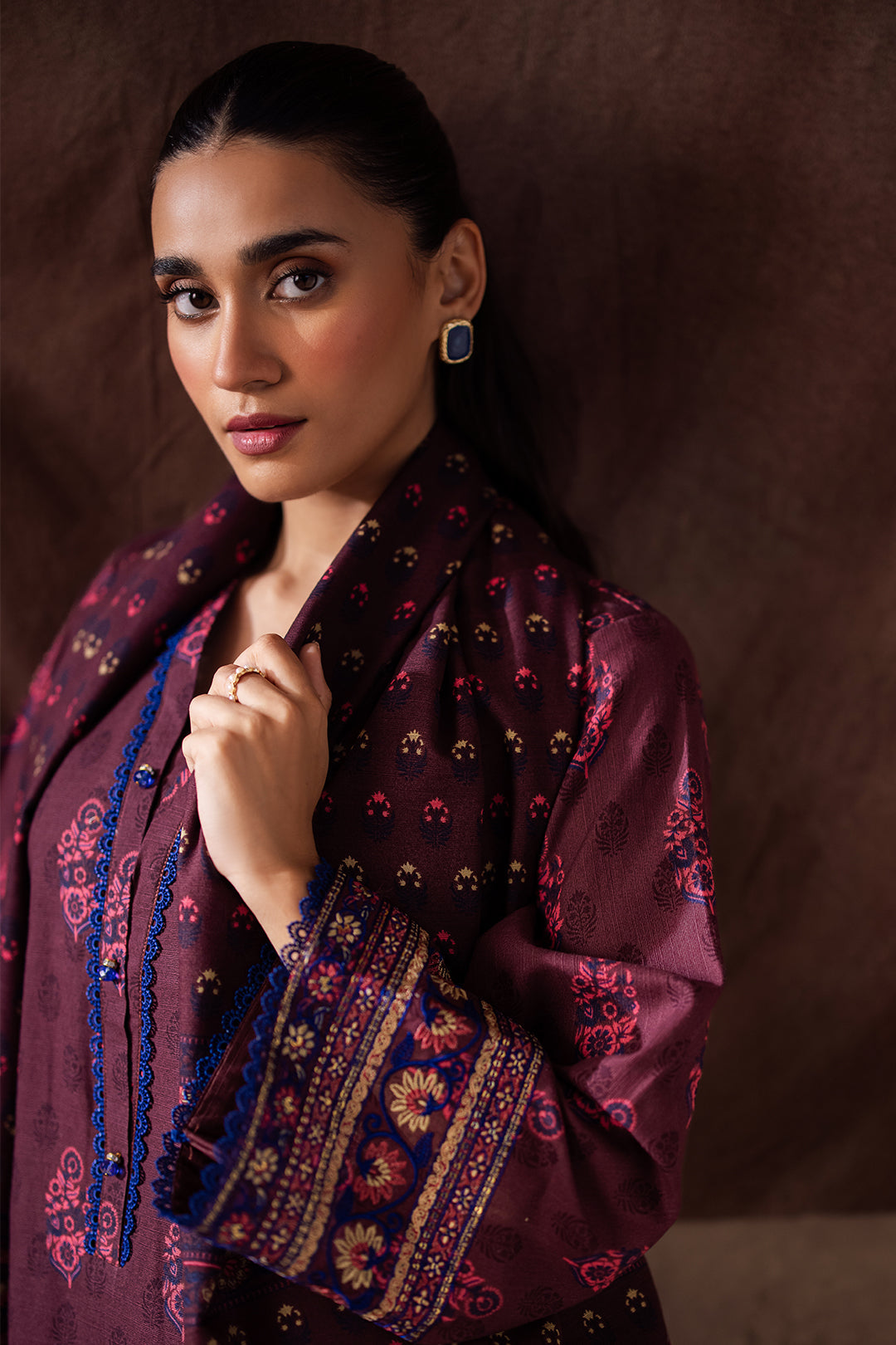 Zellbury | Unstitched 2 Piece Khaddar | Embroidered Shirt Dupatta - 0263 -  Zellbury Women Essential Unstitched -  House of Maryam