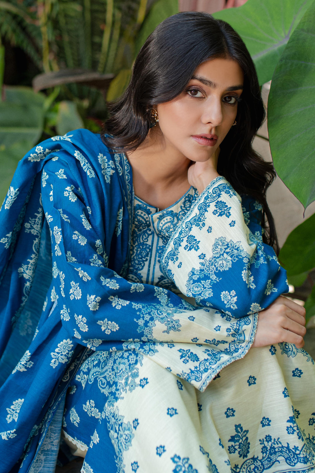 Zellbury | Unstitched 2 Piece Khaddar | Embroidered Shirt Dupatta - 0264 -  Zellbury Women Essential Unstitched - Original Designer Dress - House of Maryam