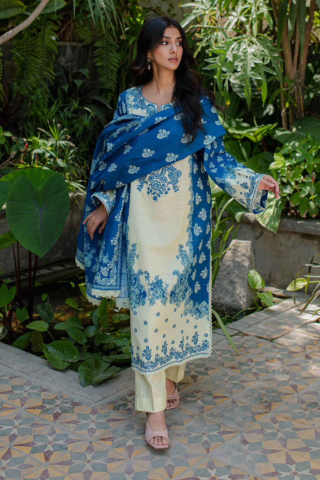 Zellbury | Unstitched 2 Piece Khaddar | Embroidered Shirt Dupatta - 0264 -  Zellbury Women Essential Unstitched - Original Designer Dress - House of Maryam