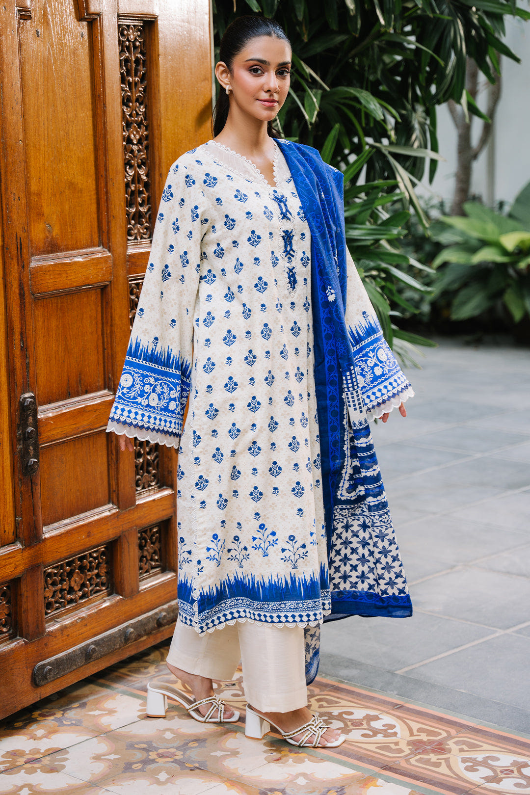 Zellbury | Unstitched 2 Piece Khaddar | Embroidered Shirt Dupatta - 0265 -  Zellbury Women Essential Unstitched - Original Designer Dress - House of Maryam