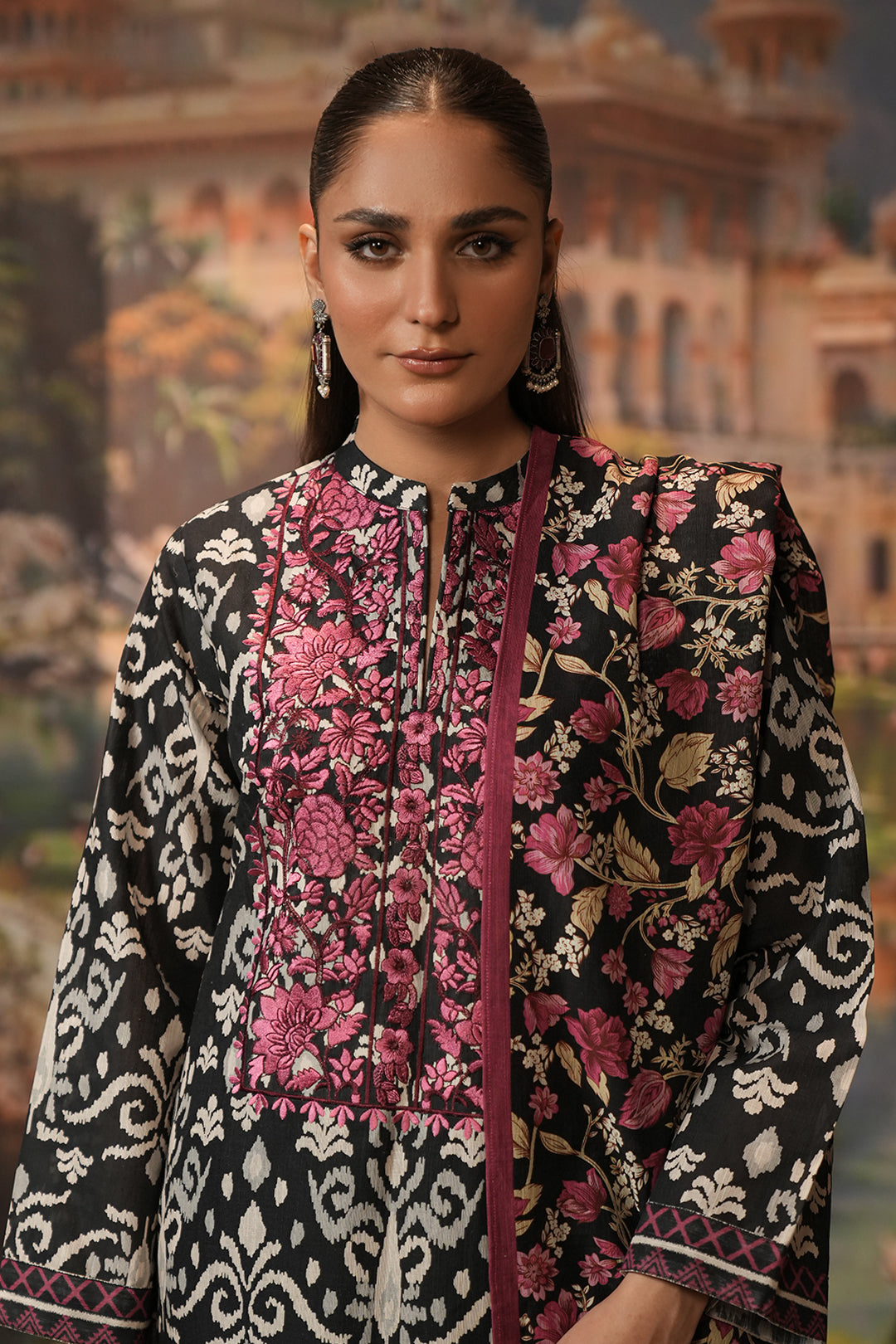 Zellbury | Unstitched 2 Piece Khaddar | Embroidered Shirt Dupatta - 0348 -  Zellbury Women Essential Unstitched -  House of Maryam