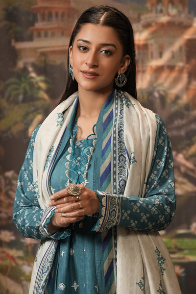 Zellbury | Unstitched 2 Piece Khaddar | Embroidered Shirt Dupatta - 0350 -  Zellbury Women Essential Unstitched - Original Designer Dress - House of Maryam