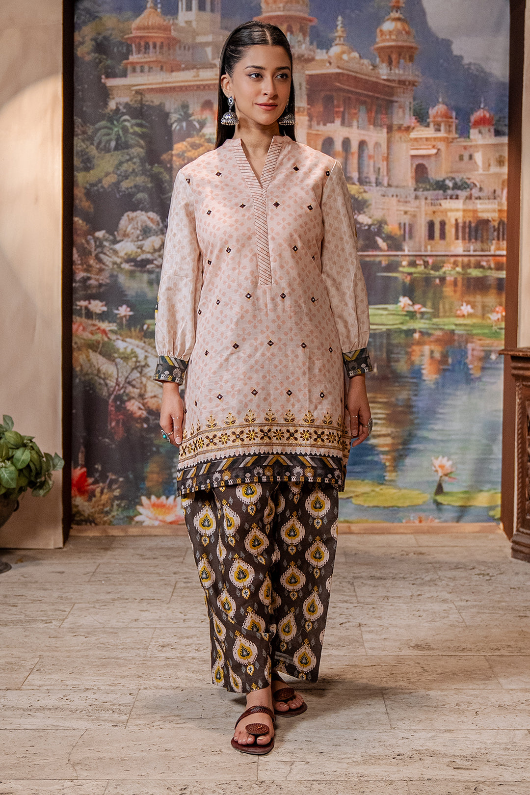 Zellbury | Unstitched 2 Piece Khaddar | Embroidered Shirt Shalwar - 0439 -  Zellbury Women Essential Unstitched - Original Designer Dress - House of Maryam