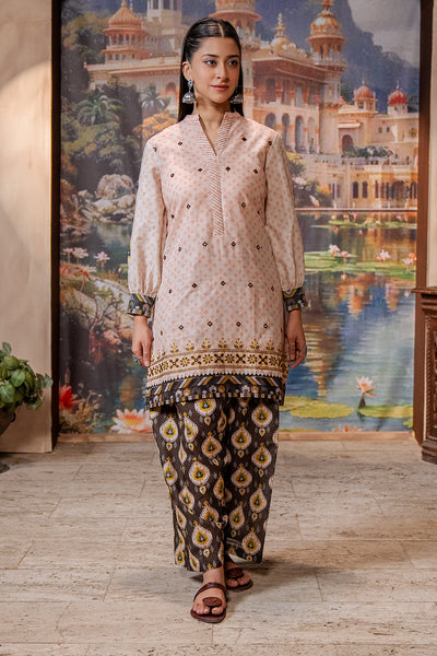 Zellbury | Unstitched 2 Piece Khaddar | Embroidered Shirt Shalwar - 0439 -  Zellbury Women Essential Unstitched - Original Designer Dress - House of Maryam