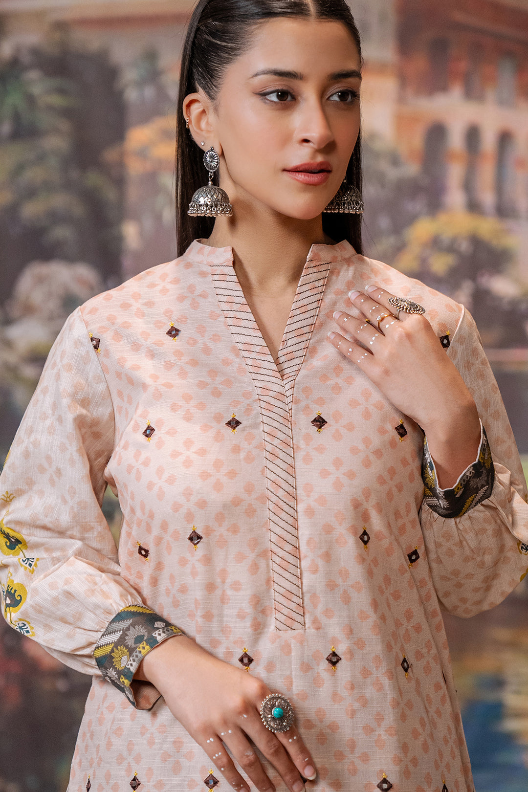 Zellbury | Unstitched 2 Piece Khaddar | Embroidered Shirt Shalwar - 0439