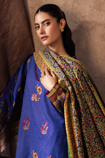Zellbury | Unstitched 3 Piece Khaddar | Embroidered Shirt Shalwar Dupatta - 0221 -  Zellbury Women Essential Unstitched - Original Designer Dress - House of Maryam