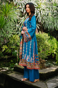 Zellbury | Unstitched 3 Piece Viscose | Embroidered Shirt Shalwar Dupatta - 0223 -  Zellbury Women Essential Unstitched - Original Designer Dress - House of Maryam