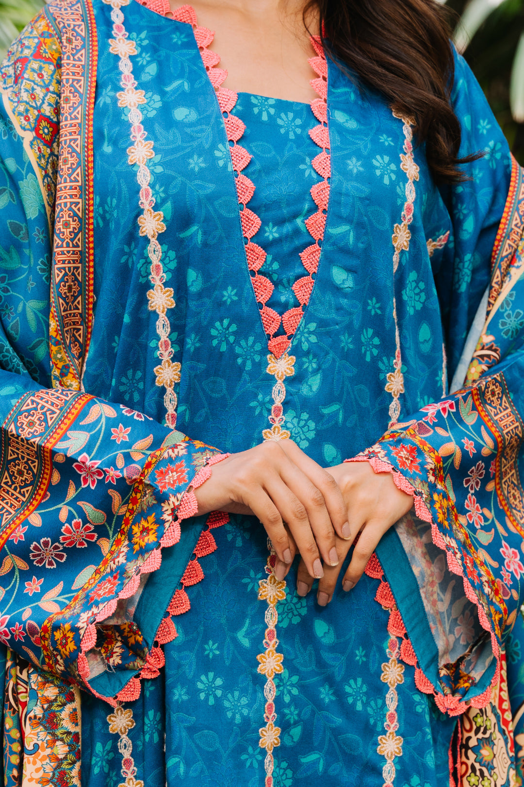 Zellbury | Unstitched 3 Piece Viscose | Embroidered Shirt Shalwar Dupatta - 0223 -  Zellbury Women Essential Unstitched - Original Designer Dress - House of Maryam