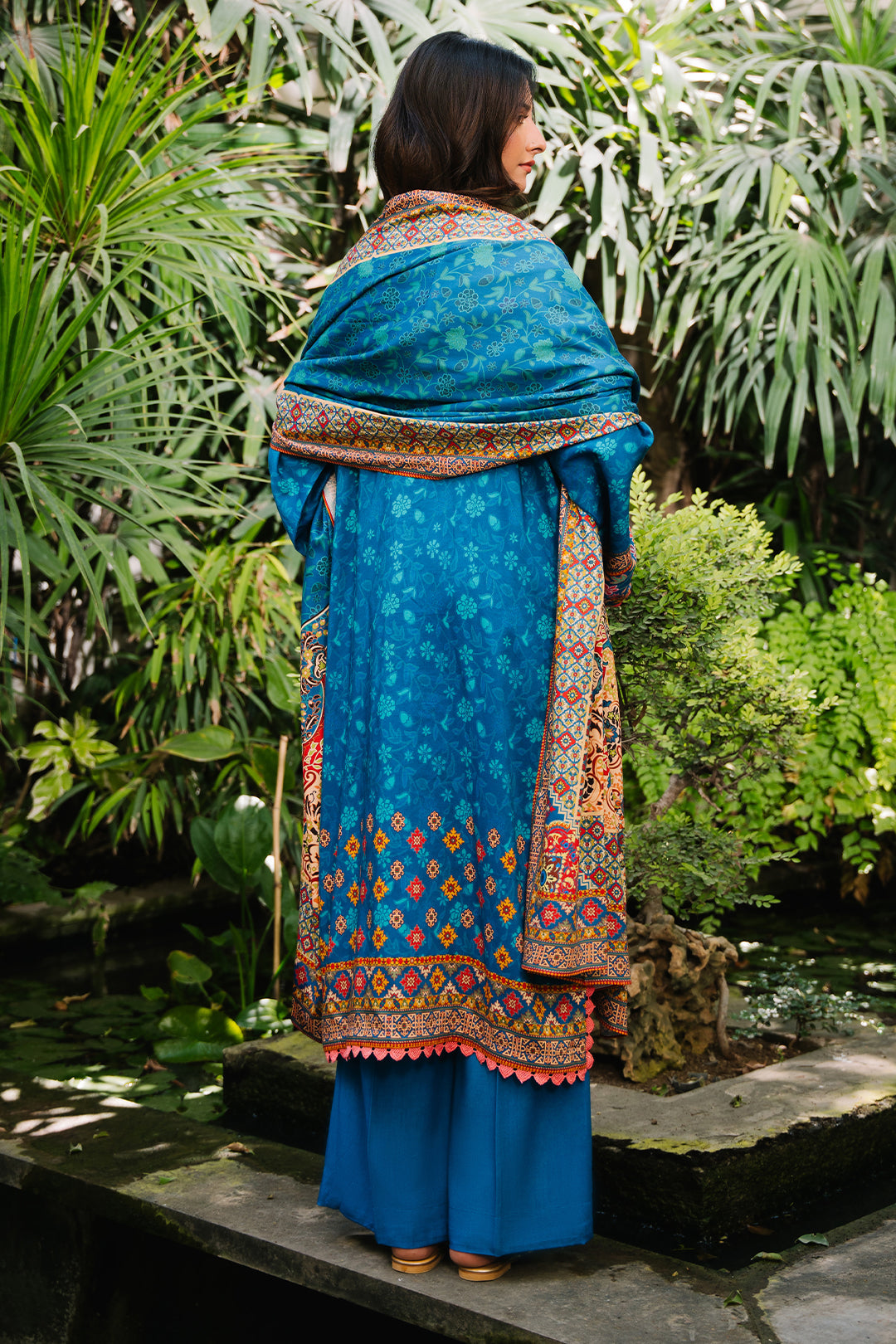 Zellbury | Unstitched 3 Piece Viscose | Embroidered Shirt Shalwar Dupatta - 0223 -  Zellbury Women Essential Unstitched - Original Designer Dress - House of Maryam