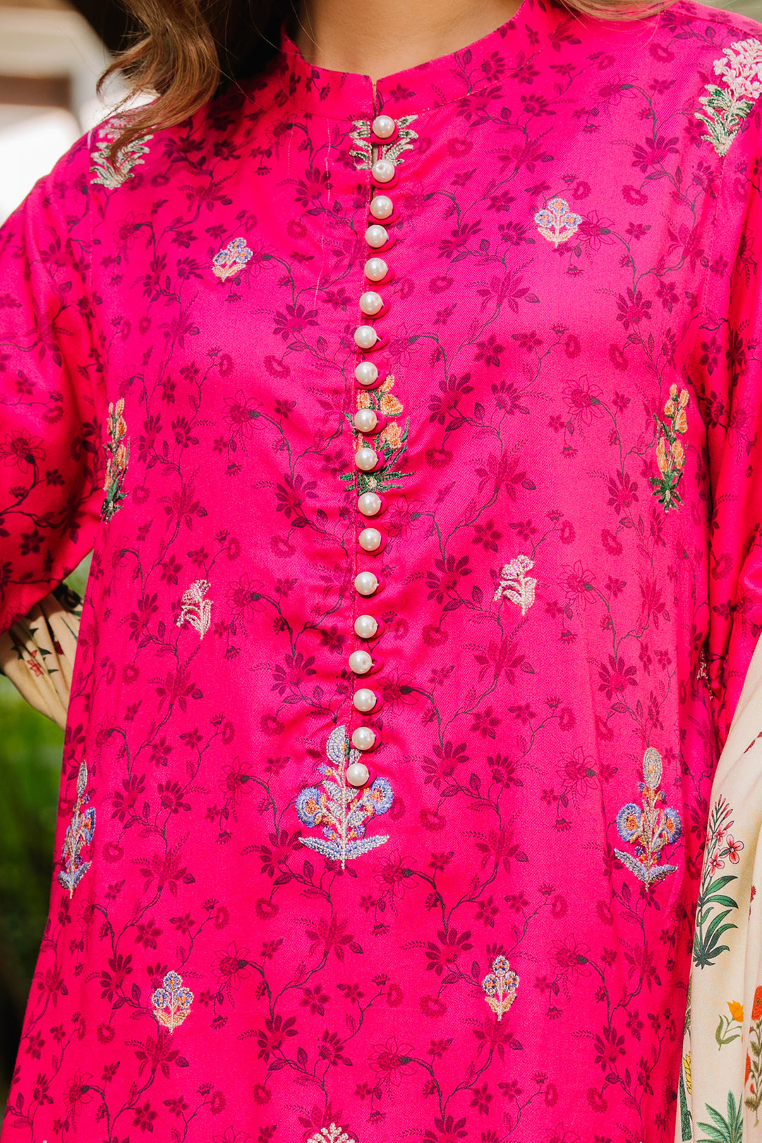 Zellbury | Unstitched 3 Piece Viscose | Embroidered Shirt Shalwar Dupatta - 0227 -  Zellbury Women Essential Unstitched - Original Designer Dress - House of Maryam